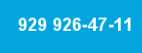 929 926-47-11 929 926-47-11
